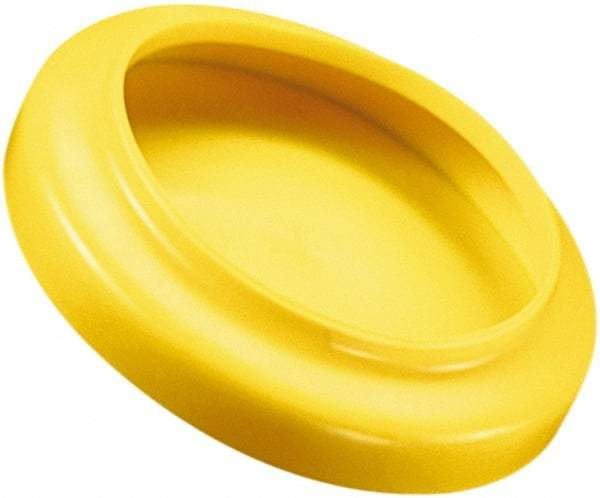 Caplugs - Flexible, Round Head Flange Cap - 51/64" Long, Vinyl, White - USA Tool & Supply
