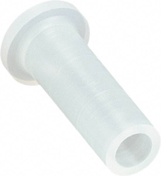 Caplugs - 7/16" ID, Round Head Cap with Flange - 61/64" Long, Silicone, Natural (Color) - USA Tool & Supply