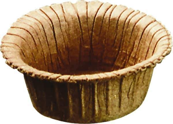 Caplugs - Round Head, Tapered Plug - 0.68" OD, 23/64" Long, Paperboard, Brown - USA Tool & Supply
