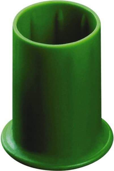 Caplugs - 0.295" ID, Round Head Vented Cap - 0.62" OD, 53/64" Long, Thermoplastic Rubber, Yellow - USA Tool & Supply