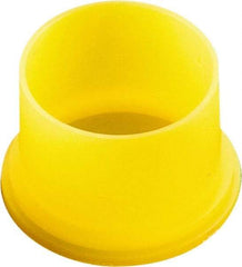 Caplugs - 0.85" ID, Round Head Utility Plug - 5/8" Long, Low-Density Polyethylene, Yellow - USA Tool & Supply