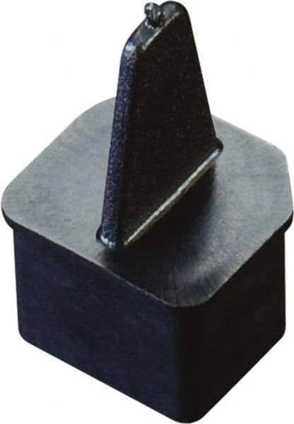 Caplugs - 0.326" x 0.2", Pull-Tab USB Plug - 1/4" Long, Low-Density Polyethylene, Black - USA Tool & Supply