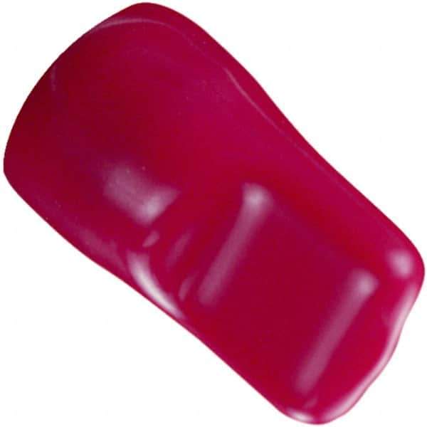 Caplugs - 3/16" ID, Pull-Tab, Round Head Cap - 2-5/8" Long, Vinyl, Red - USA Tool & Supply