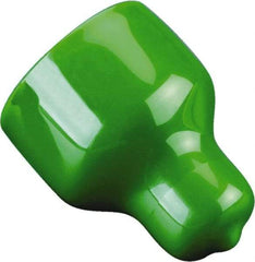 Caplugs - 1.591" ID, Pull-Tab, Round Head Cap - 1-5/8" Long, Vinyl, Green - USA Tool & Supply