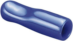 Caplugs - 0.53" ID, Pull-Tab, Round Head Cap - 1-1/8" Long, Vinyl, Blue - USA Tool & Supply