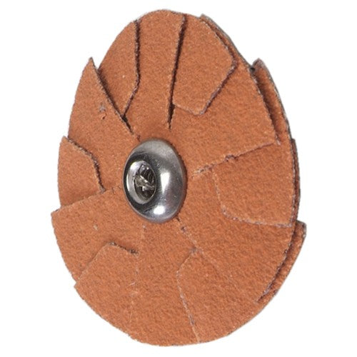 3″ Blaze Overlap Slotted Disc 2-Ply 80 Grit 8–32 Eyelet Ceramic Alumina - USA Tool & Supply