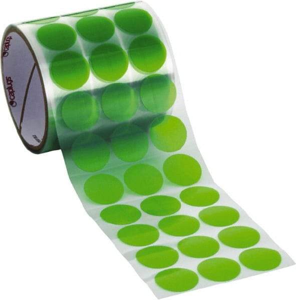 Caplugs - Green Polyester Film High Temperature Masking Tape - Series PC01375, 3.5 mil Thick - USA Tool & Supply