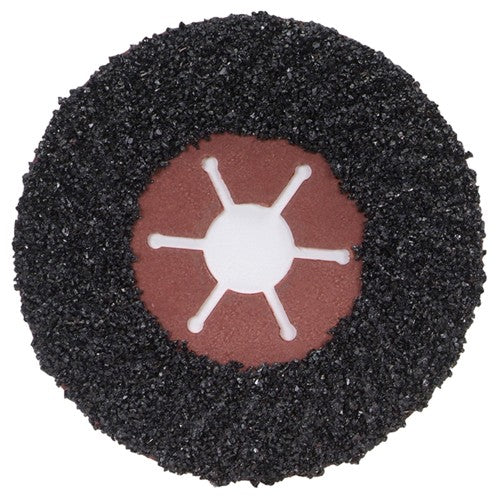 7″ × 1/4″ × 7/8″ FastCut Fiber Disc Type 27 16 Grit Silicon Carbide - USA Tool & Supply