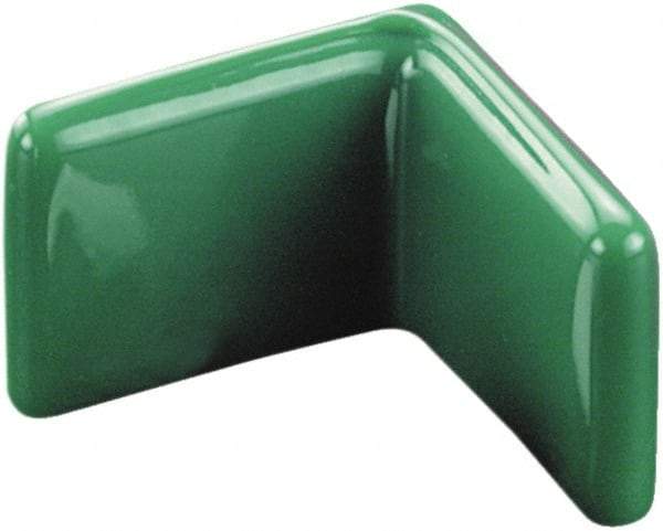 Caplugs - 2" x 1/8", Flexible Push-On L-Frame End Cap - 1/2" Long, Vinyl, Gray - USA Tool & Supply