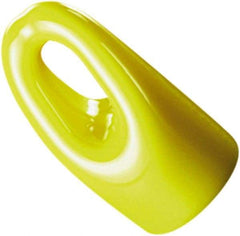 Caplugs - Round Head Hanger Tip Cap - 1/2" Long, Vinyl, Black - USA Tool & Supply