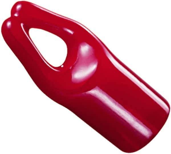 Caplugs - 1-1/16" ID, Round Head Hanger Tip Cap - 1" Long, Vinyl, Yellow - USA Tool & Supply