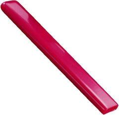 Caplugs - 1/4" x 7/8" x 7/8", Rectangular Head Finishing Cap/Grip - 1" Long, Vinyl, Red - USA Tool & Supply