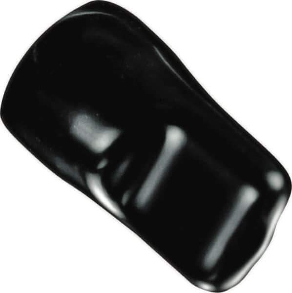 Caplugs - 0.427" ID, Pull-Tab, Round Head Masking Cap - 1-1/8" Long, Vinyl, Black - USA Tool & Supply