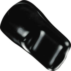 Caplugs - 0.427" ID, Pull-Tab, Round Head Masking Cap - 1-5/8" Long, Vinyl, Black - USA Tool & Supply