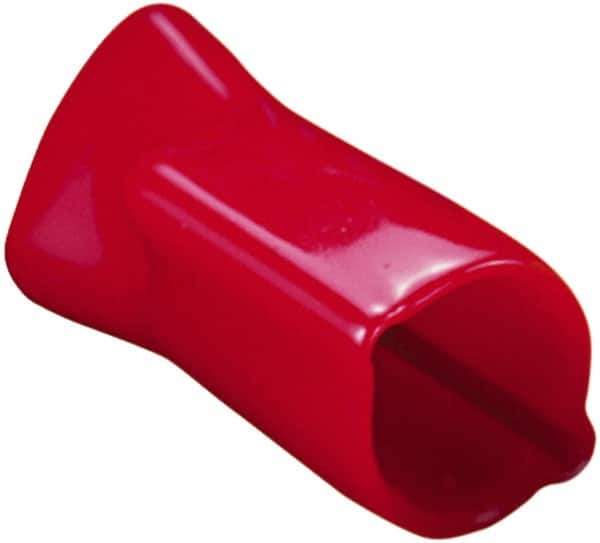 Caplugs - 0.59" ID, Round Head, Tapered Vented Cap - 0.7" OD, 1-11/64" Long, Vinyl, Gray - USA Tool & Supply