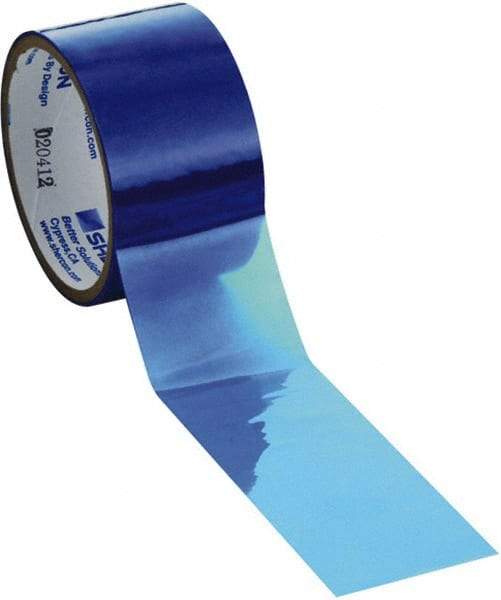 Caplugs - 5-1/2" Wide x 72 Yd Long Blue Polyester Film High Temperature Masking Tape - Series PC905500, 3 mil Thick - USA Tool & Supply