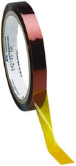 Caplugs - 10mm Wide x 33 m Long Amber Polyamide High Temperature Masking Tape - Series 22-10MM, 2.5 mil Thick - USA Tool & Supply
