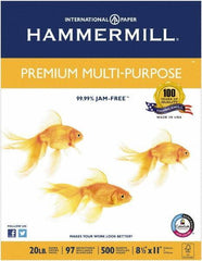 Hammermill - 8-1/2" x 11" White Copy Paper - Use with Inkjet Printers - USA Tool & Supply