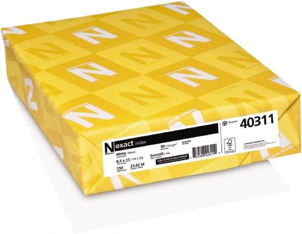 Neenah Paper - 8-1/2" x 11" White Copy Paper - Use with Laser Printers, Inkjet Printers, Copiers - USA Tool & Supply