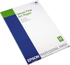 Epson - 13" x 19" White Photo Paper - Use with Inkjet Printers - USA Tool & Supply