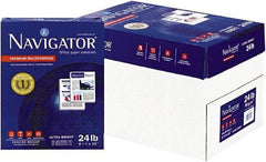 Navigator - 8-1/2" x 11" White Copy Paper - Use with Laser Printers, Copiers, Fax Machines, Multifunction Machines - USA Tool & Supply