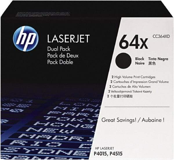 Hewlett-Packard - Black Toner Cartridge - Use with HP LaserJet P4015, P4515 - USA Tool & Supply