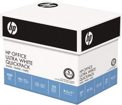 Hewlett-Packard - 8-1/2" x 11" White Copy Paper - Use with Laser Printers, Copiers, Fax Machines, Inkjet Printers - USA Tool & Supply