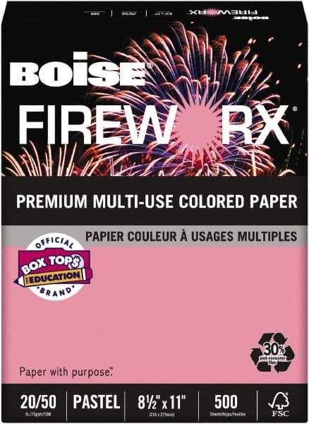 Boise - 8-1/2" x 11" Cherry Coiled Phone Cord - Use with Laser Printers, Copiers, Plain Paper Fax Machines, Multifunction Machines - USA Tool & Supply