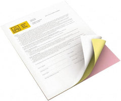 Xerox - 8-1/2" x 11" White, Canary & Pink Digital Carbonless Paper - Use with Laser Copiers, Laser Printers - USA Tool & Supply