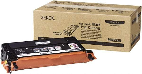 Xerox - Black Toner Cartridge - Use with Xerox Phaser 6180 - USA Tool & Supply