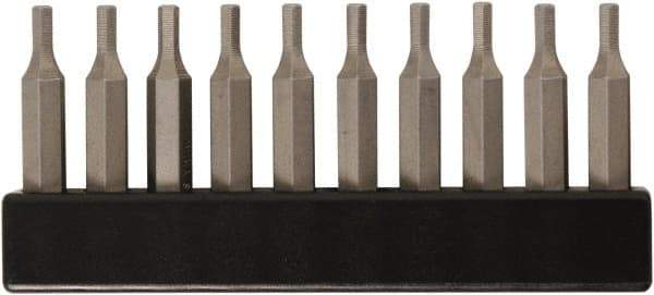 Wiha - 1/8" Hex Screwdriver Bit - 4mm Drive, 28mm OAL - USA Tool & Supply