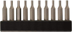 Wiha - 1/8" Hex Screwdriver Bit - 4mm Drive, 28mm OAL - USA Tool & Supply