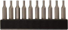 Wiha - 7/64" Hex Screwdriver Bit - 4mm Drive, 28mm OAL - USA Tool & Supply
