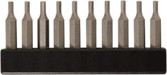 Wiha - 4mm Hex Screwdriver Bit - 4mm Drive, 28mm OAL - USA Tool & Supply