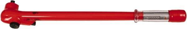 Wiha - 1/2" Drive Insulated Torque Wrench - 40 N/m to 220 N/m Torque, 21" OAL - USA Tool & Supply