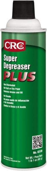 CRC - 20 oz Aerosol Cleaner/Degreaser - Aerosol, Super Degreaser, Unscented - USA Tool & Supply