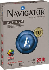 Navigator - 8-1/2" x 11" White Copy Paper - Use with Laser Printers, Copiers, Fax Machines, Multifunction Machines - USA Tool & Supply