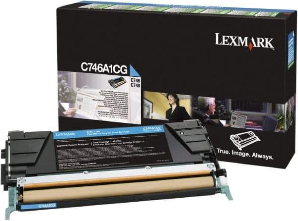 Lexmark - Cyan Toner Cartridge - Use with Lexmark C746, C748 - USA Tool & Supply