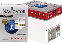 Navigator - 8-1/2" x 11" White Copy Paper - Use with Laser Printers, Copiers, Fax Machines, Multifunction Machines - USA Tool & Supply