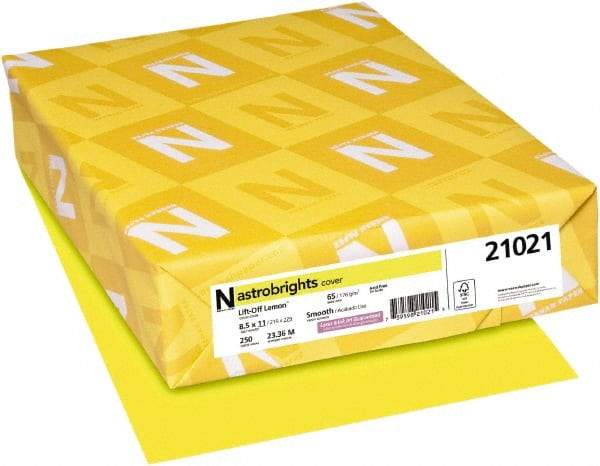 Neenah Paper - 8-1/2" x 11" Lift-Off Lemon Colored Copy Paper - Use with Inkjet Printers, Laser Printers, Copiers - USA Tool & Supply