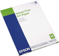 Epson - 8-1/2" x 11" White Photo Paper - Use with Inkjet Printers - USA Tool & Supply