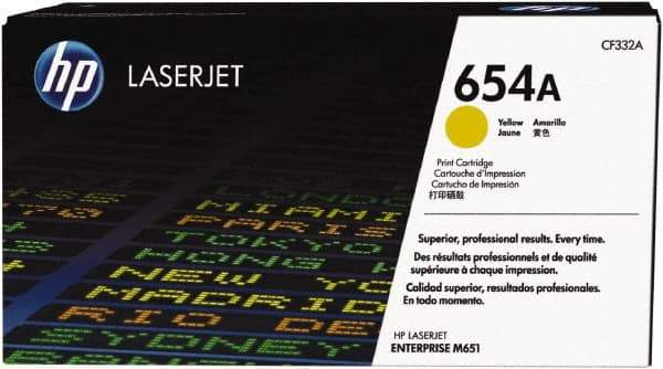 Hewlett-Packard - Yellow Toner Cartridge - Use with HP Color LaserJet Enterprise M651 - USA Tool & Supply