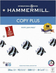 Hammermill - 8-1/2" x 11" White Copy Paper - Use with Laser Printers, Copiers, Fax Machines, Multifunction Machines - USA Tool & Supply