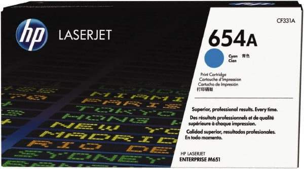 Hewlett-Packard - Cyan Toner Cartridge - Use with HP Color LaserJet Enterprise M651 - USA Tool & Supply