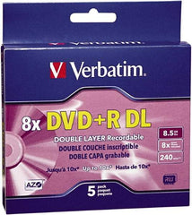 Verbatim - Silver DVD+R Disc - Use with CD, DVD Drives - USA Tool & Supply