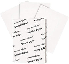 Springhill - 8-1/2" x 11" White Copy Paper - Use with High Speed Copiers, Laser Printers, Offset Duplicators - USA Tool & Supply