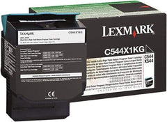 Lexmark - Black Toner Cartridge - Use with Lexmark C544dn, C544dtn, C544dw, C544n, X544dn, X544dtn, X544dw, X544n - USA Tool & Supply