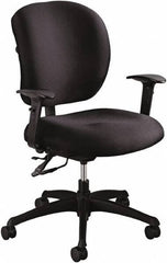 Safco - 38" High Task Chair - 26" Wide x 26" Deep, Foam Seat, Black - USA Tool & Supply