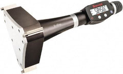 Starrett - 5" to 6", IP67, Carbide Face Electronic Inside Micrometer - 0.00005" Resolution, 0.00025" Accuracy, 4-1/2" Gage Depth - USA Tool & Supply