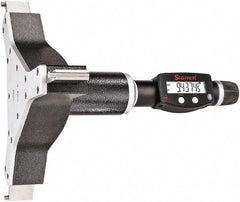 Starrett - 9" to 10", IP67, Carbide Face Electronic Inside Micrometer - 0.00005" Resolution, 0.0003" Accuracy, 4-5/8" Gage Depth - USA Tool & Supply